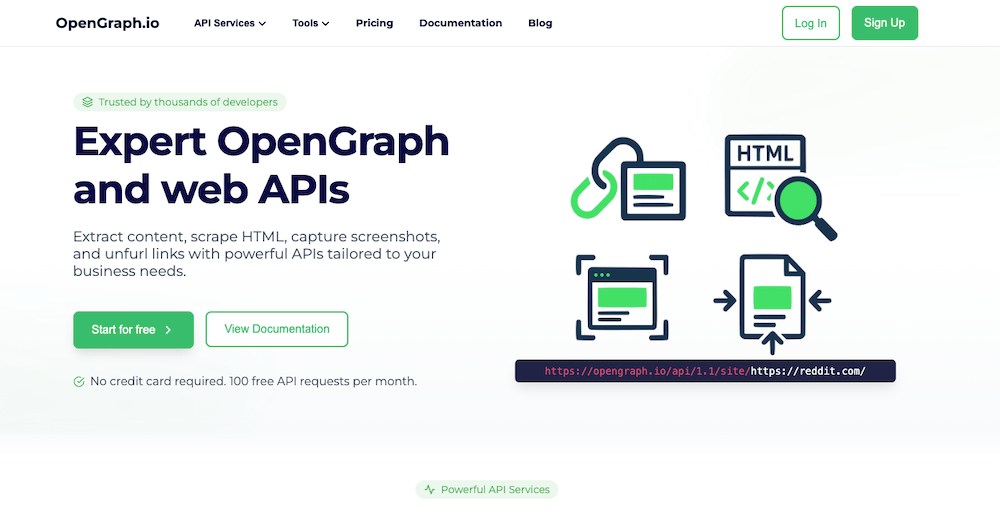 SaaS API Service - Link Unfurling